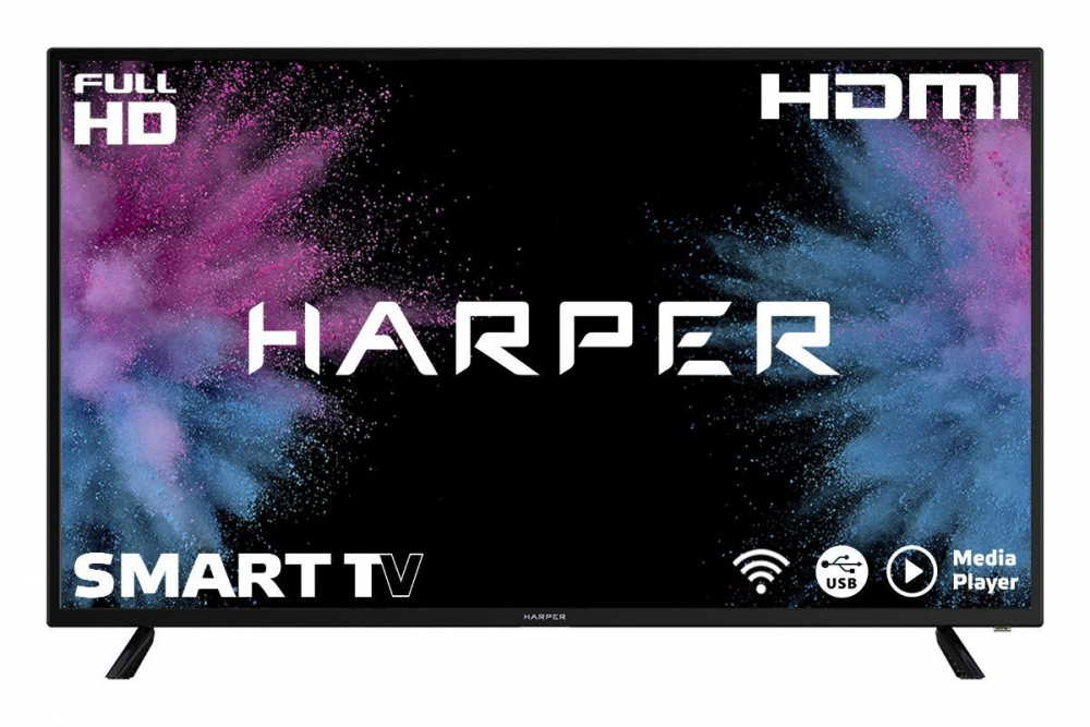 LED-телевизор HARPER 43F660TS-T2-FHD-SMART БЕЗРАМОЧНЫЙ