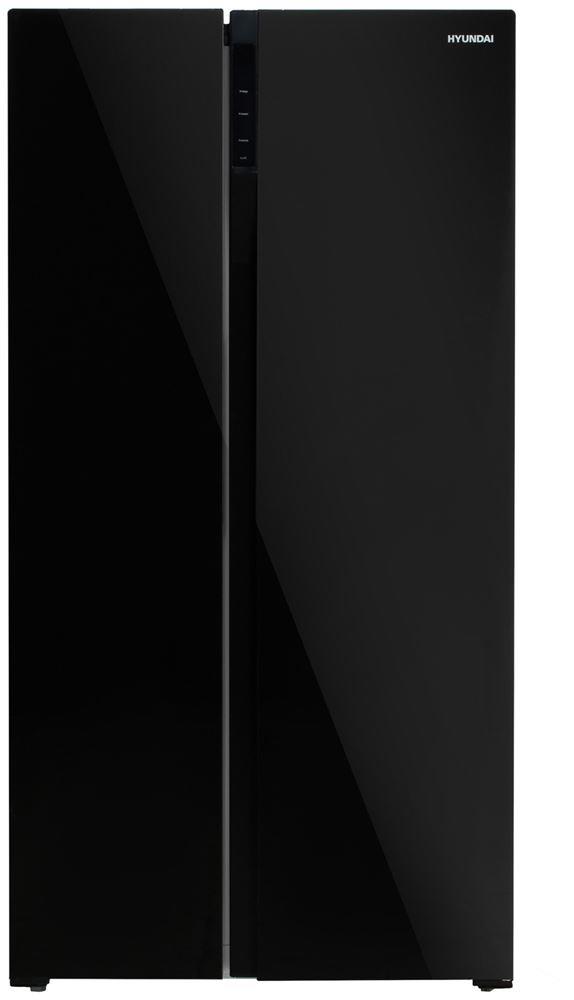 Холодильник HYUNDAI CS5003F BLACK GLASS