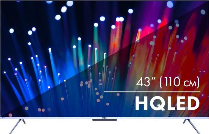 HAIER 43 SMART TV S3, QLED, 4K ULTRA HD, серебристый