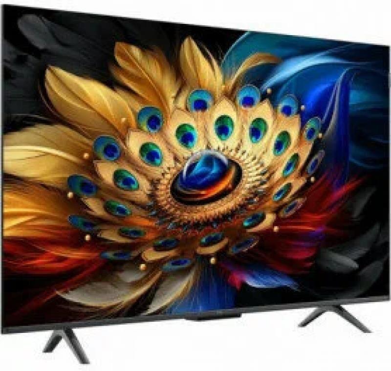 TCL Телевизор QLED 43" 43C655 черный 4K Ultra HD 60Hz DVB-T DVB-T2 DVB-C DVB-S DVB-S2 USB WiFi Smart TV (RUS)