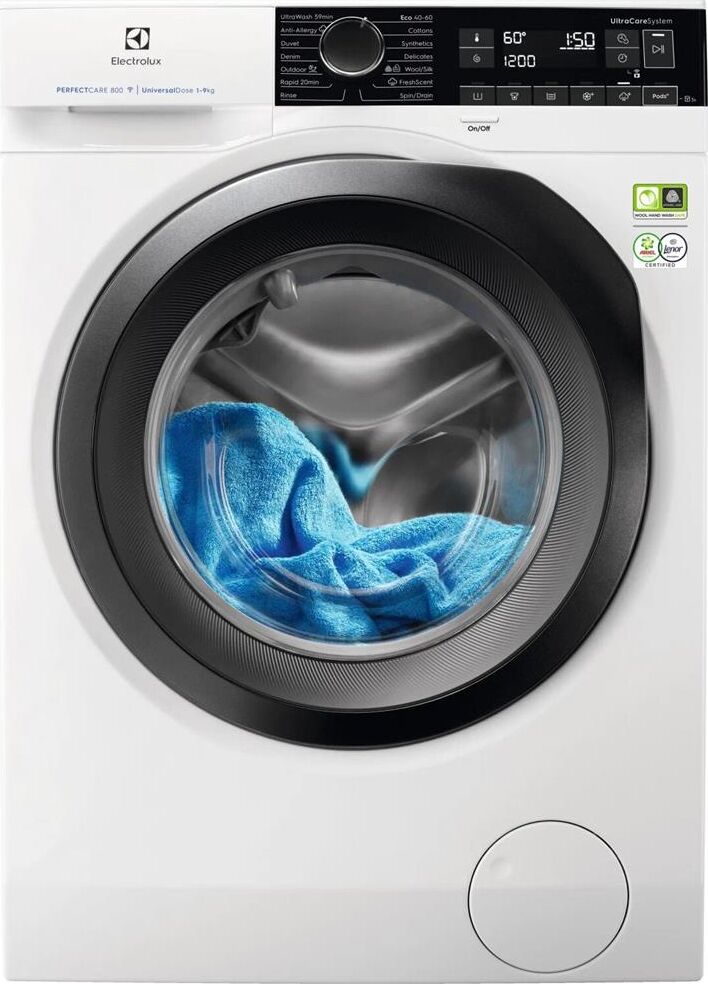 ELECTROLUX Стиральная машина PerfectCare 800 EW8F249PS пан.англ. класс: A загр.фронтальная макс.:9кг белый инвертер