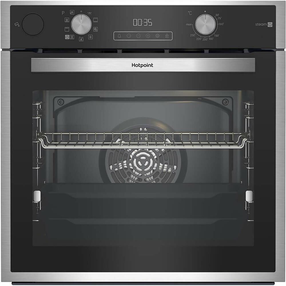 HOTPOINT Духовой шкаф FE9 831 JSH IX, нержавеющая сталь/черный