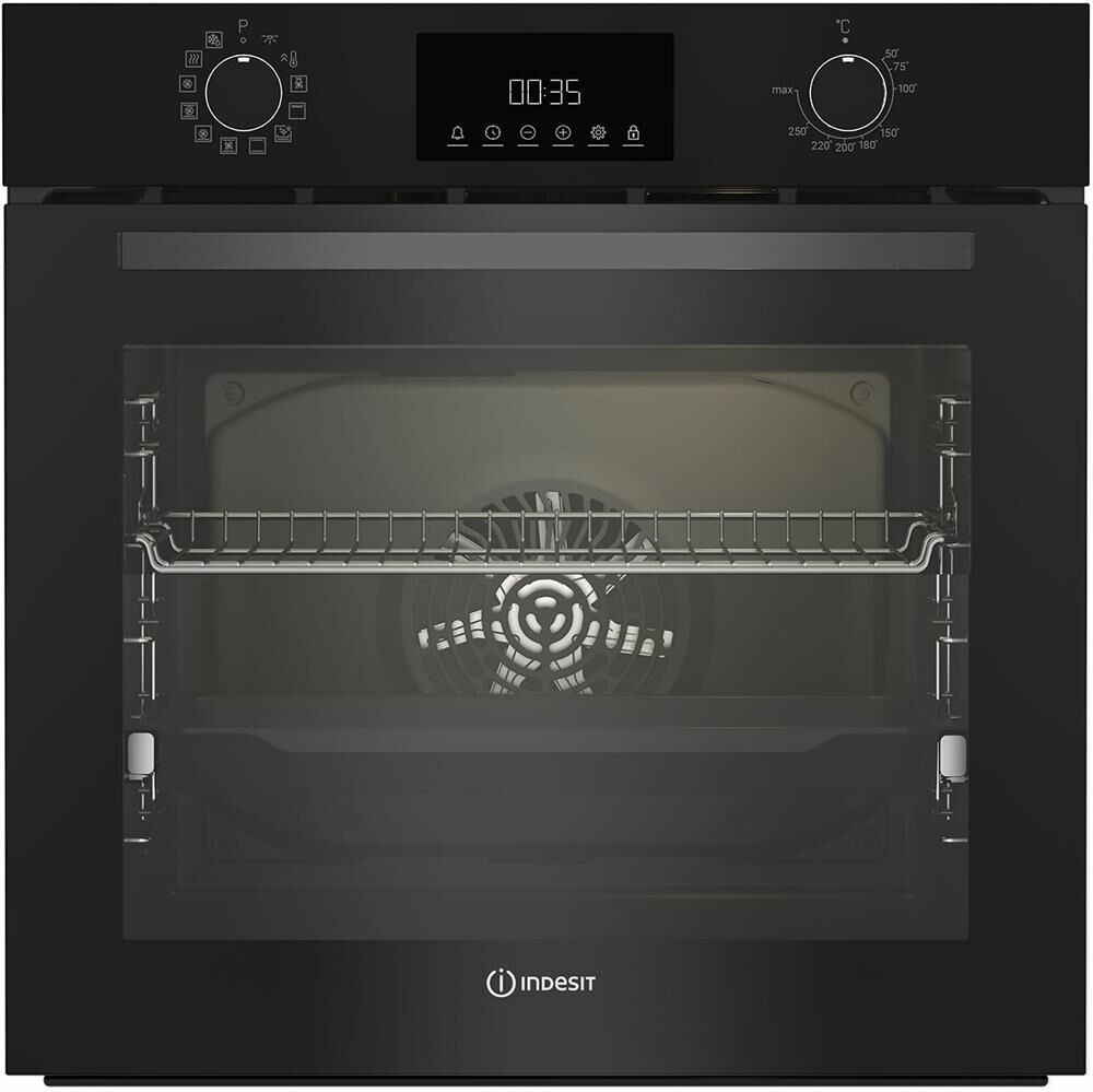 INDESIT Духовой шкаф Электрический IBFTE 3841 BL черный