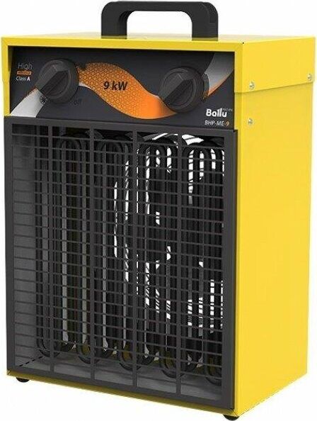 BALLU Тепловая пушка электрическая BHP-ME-9 yellow (производительность до 820 м3/час, мощность 9 кВт, 400В) (НС-1069380)